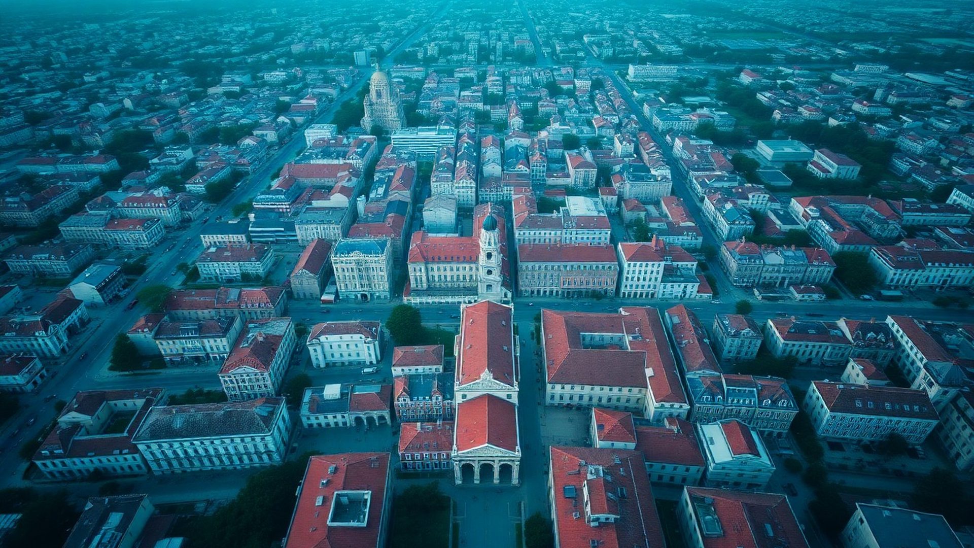 Panorama Zagreba s prikazom ekonomskih podataka